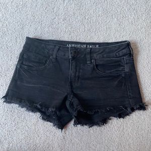 American Eagle Black Jean Shorts